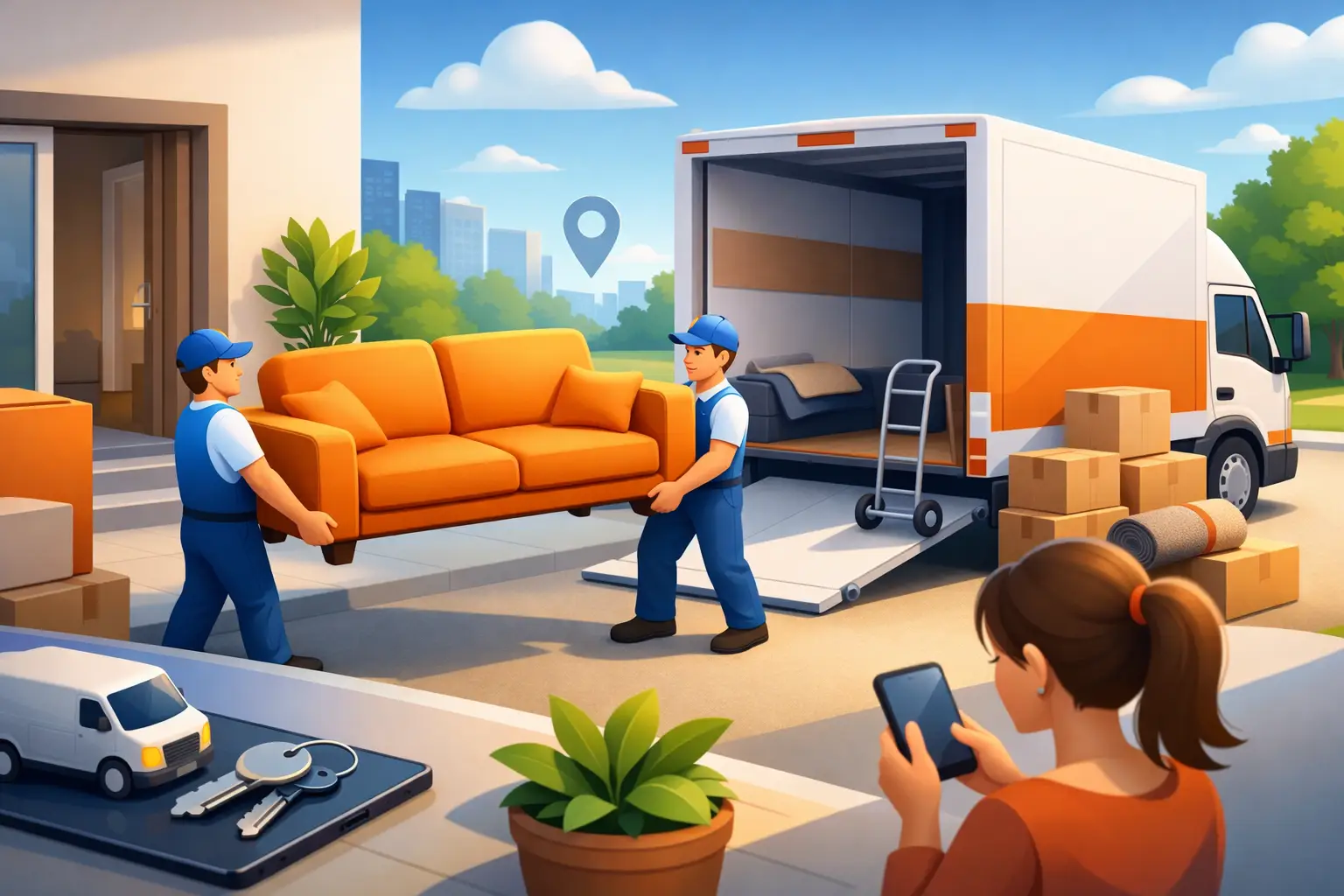 Sofa-Transportservice buchen ohne Stress