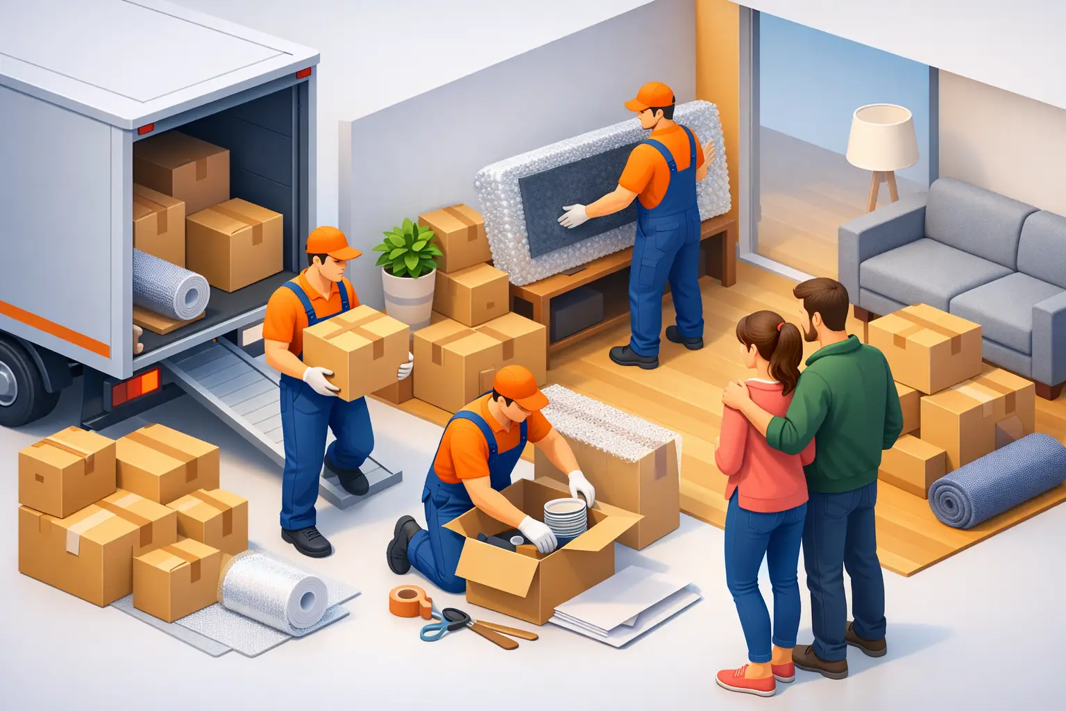 Packservice für den Wohnungsumzug buchen