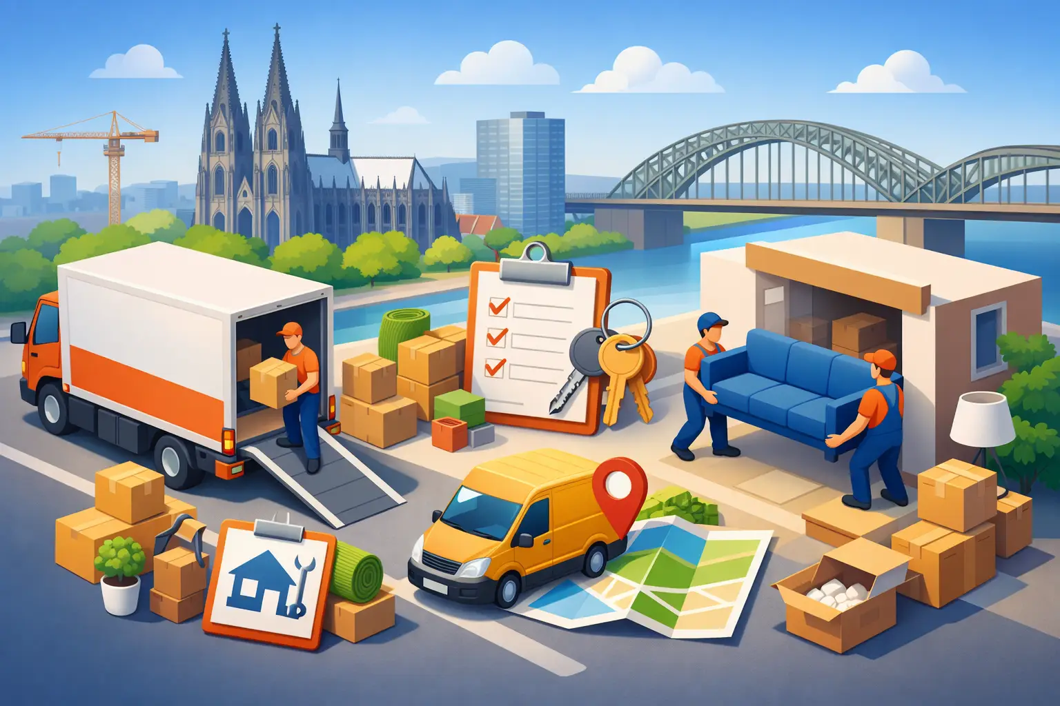 Nützliche Umzugsservices im Überblick für Köln