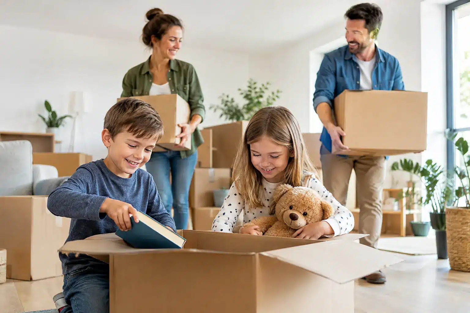 Leitfaden für den Umzug mit Kindern ohne Chaos